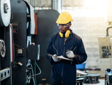 Quality,Control,Inspector,Checking,Workers,At,Factory.,Engineering,Worker,Team